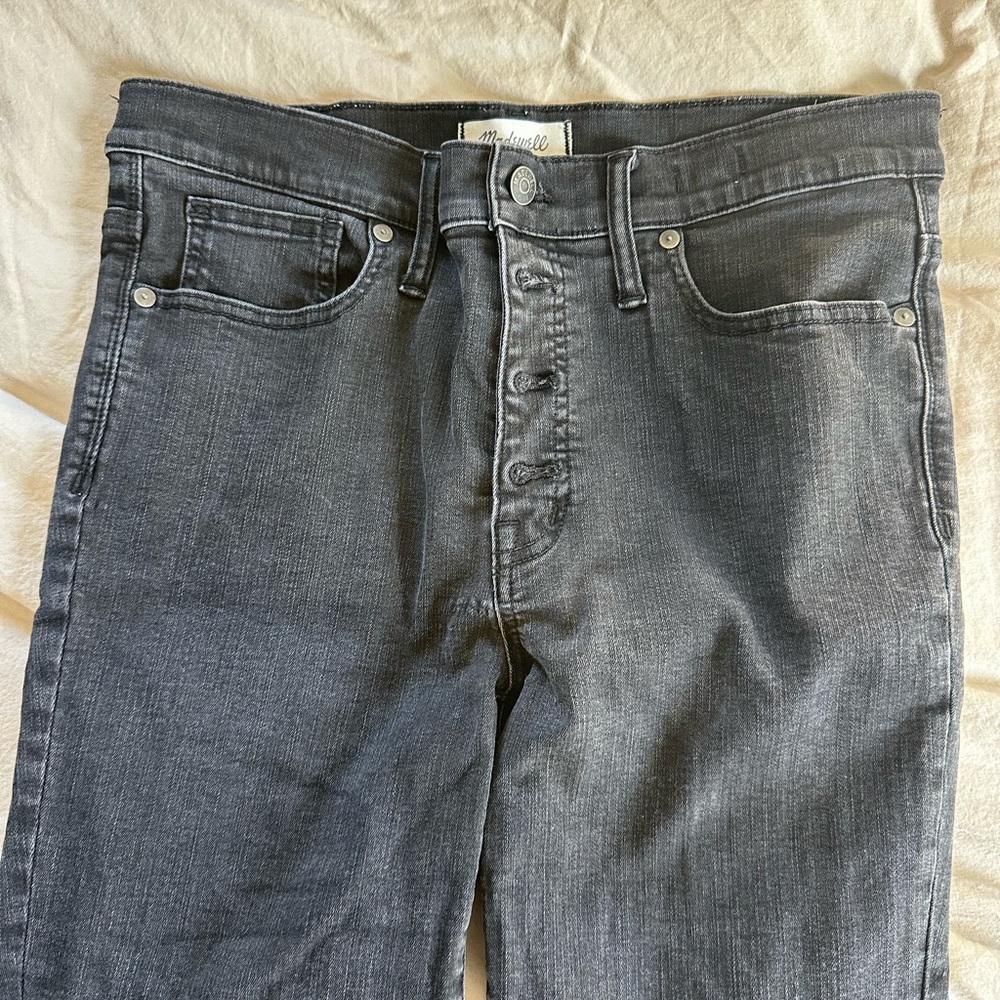Madewell Women's 9” High Rise Black Skinny Jeans sz31